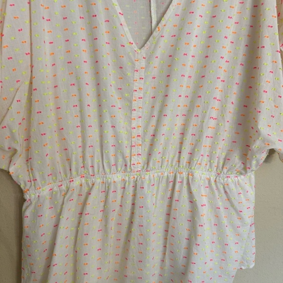 Lane Bryant Textured Dolman-Sleeve Peplum Top White Size 18/20 - Picture 7 of 16